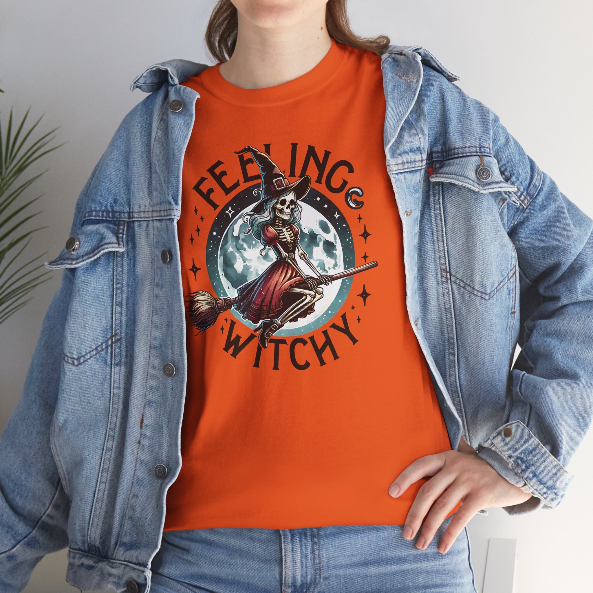 Feeling Witchy Skeleton Basic T-Shirt - Unisex