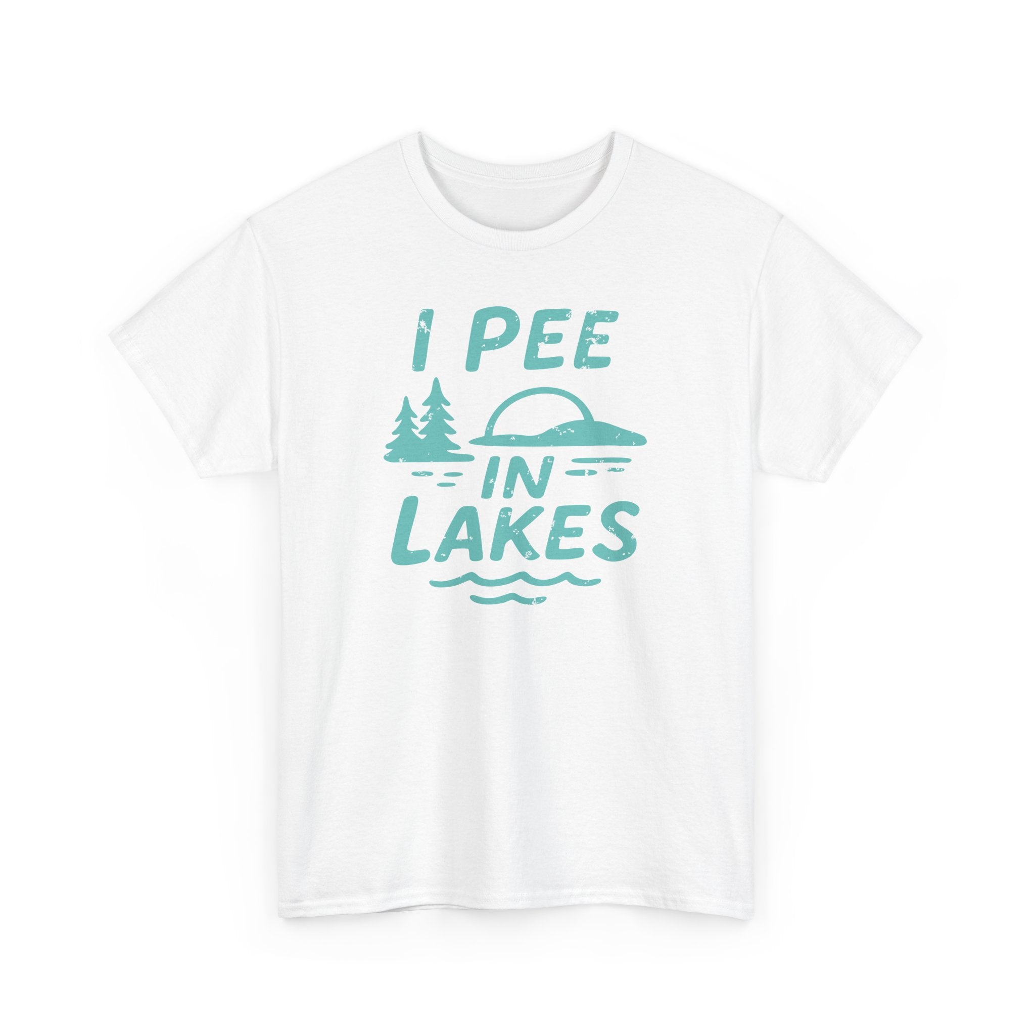 Basic T-Shirt - Unisex - I Pee In Lakes Retro