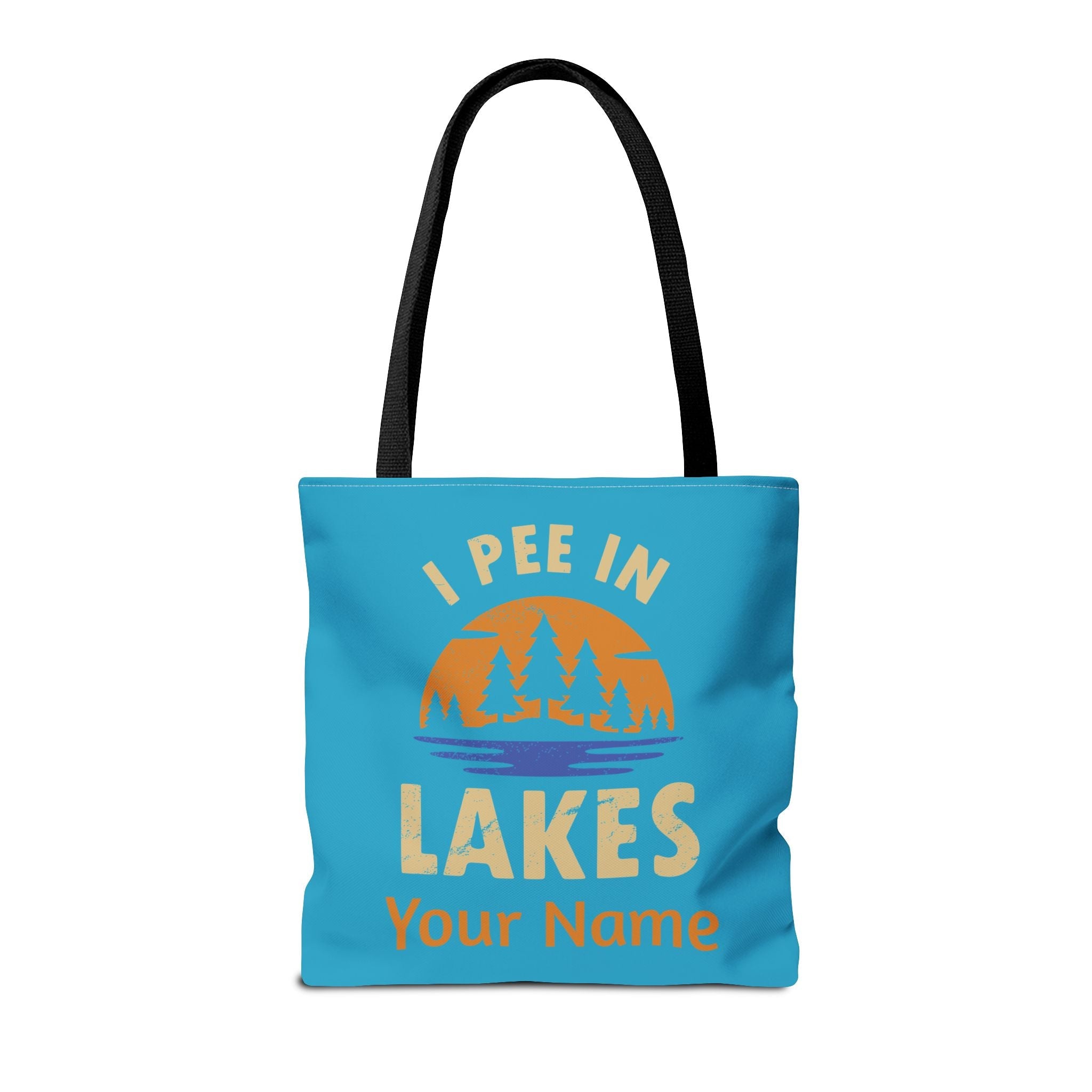 Tote Bag - I Pee In Lakes Retro Sun