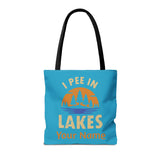 Tote Bag - I Pee In Lakes Retro Sun