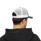 Fowlerville Bold & Square White Embroidery Trucker Cap