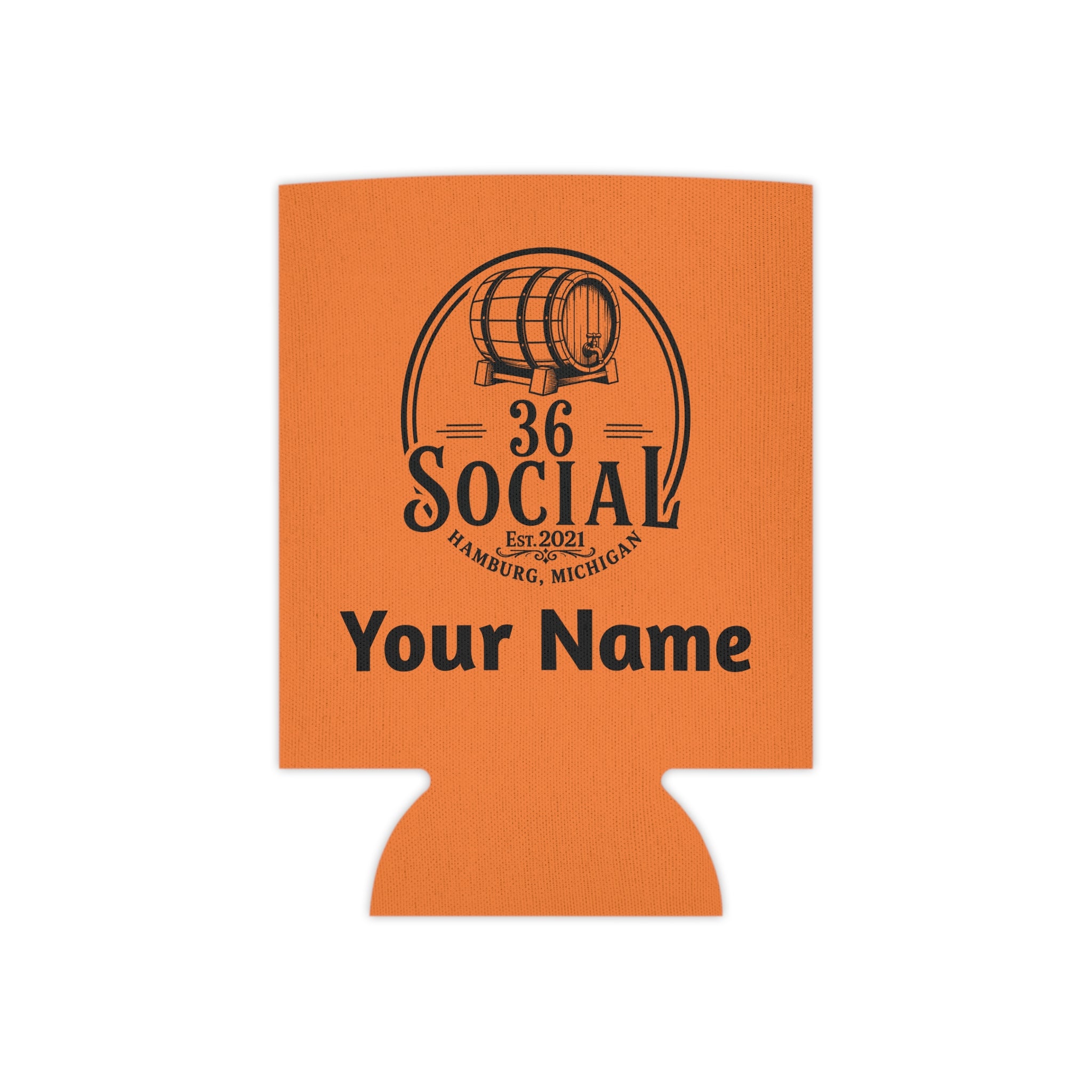 36 Social Logo 2 SL Can Cooler - Regular - Orange (Amaranth)