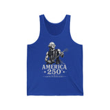 Monochrome Rocker America 250 Anniversary Distressed Patriotic Basic Tank Top - Unisex