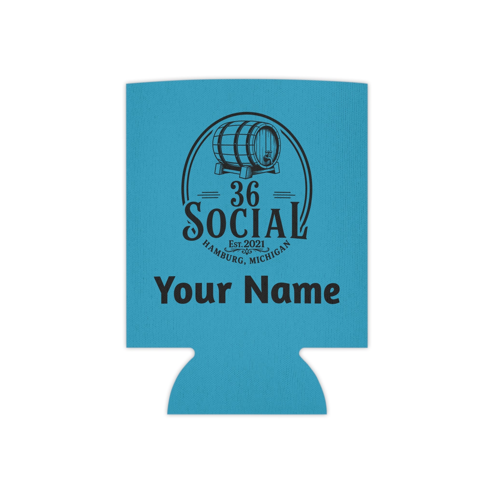 36 Social Logo 2 SL Can Cooler - Regular - Turquoise (Amaranth)