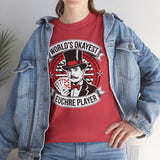Worlds Okayest Euchre Player 2 Basic T-Shirt - Unisex