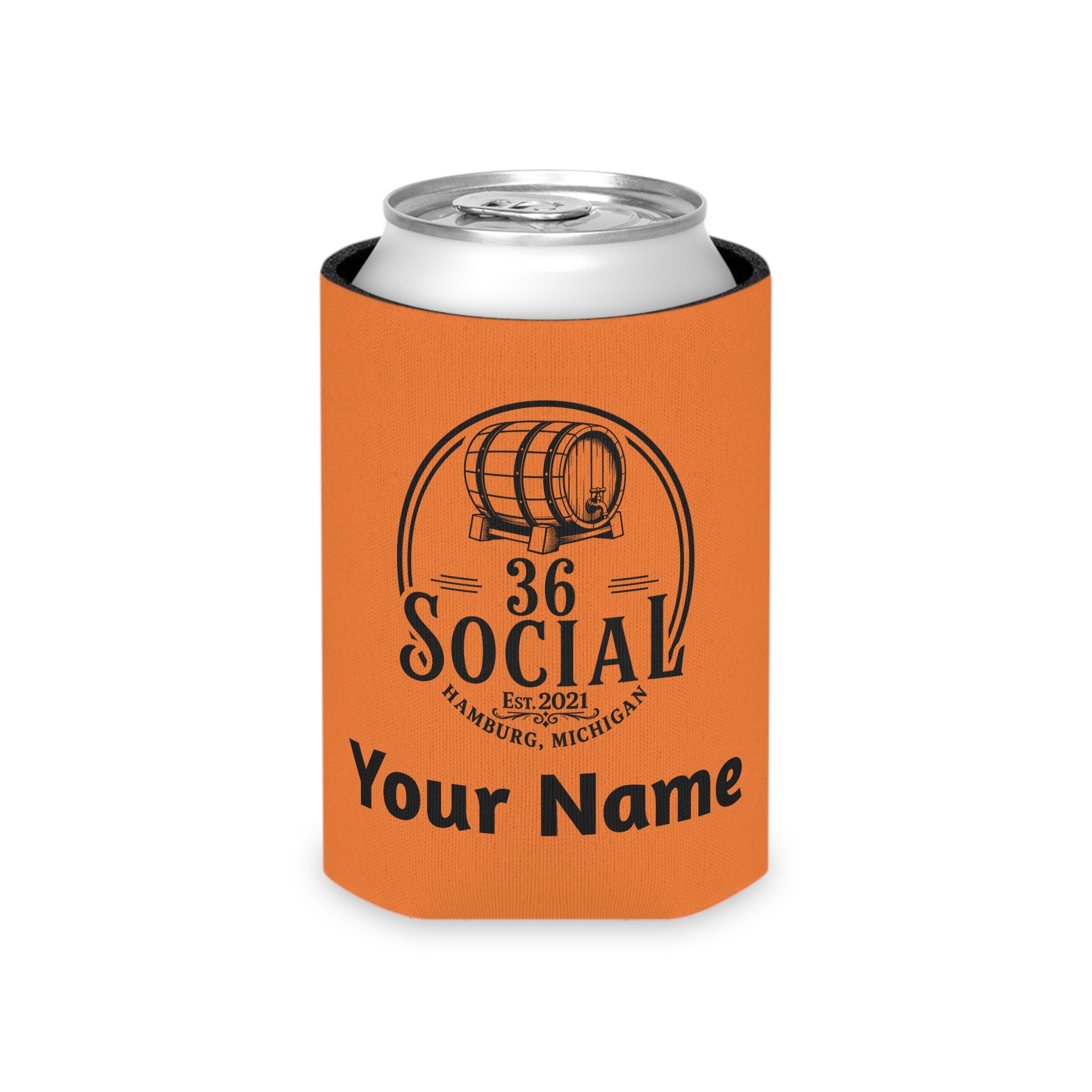 36 Social Logo 2 SL Can Cooler - Regular - Orange (Amaranth)