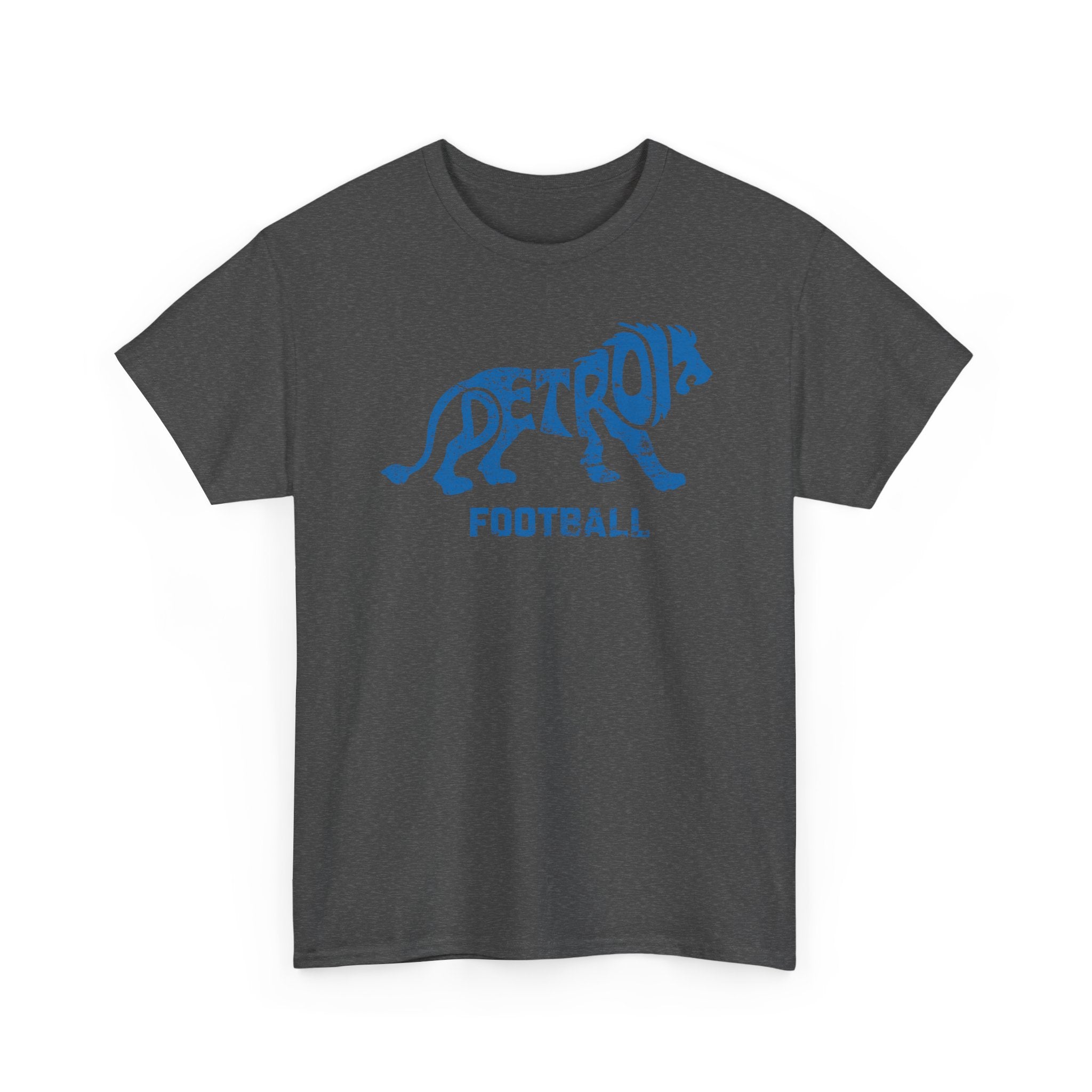 Detroit Football Lion Blue Basic T-Shirt - Unisex