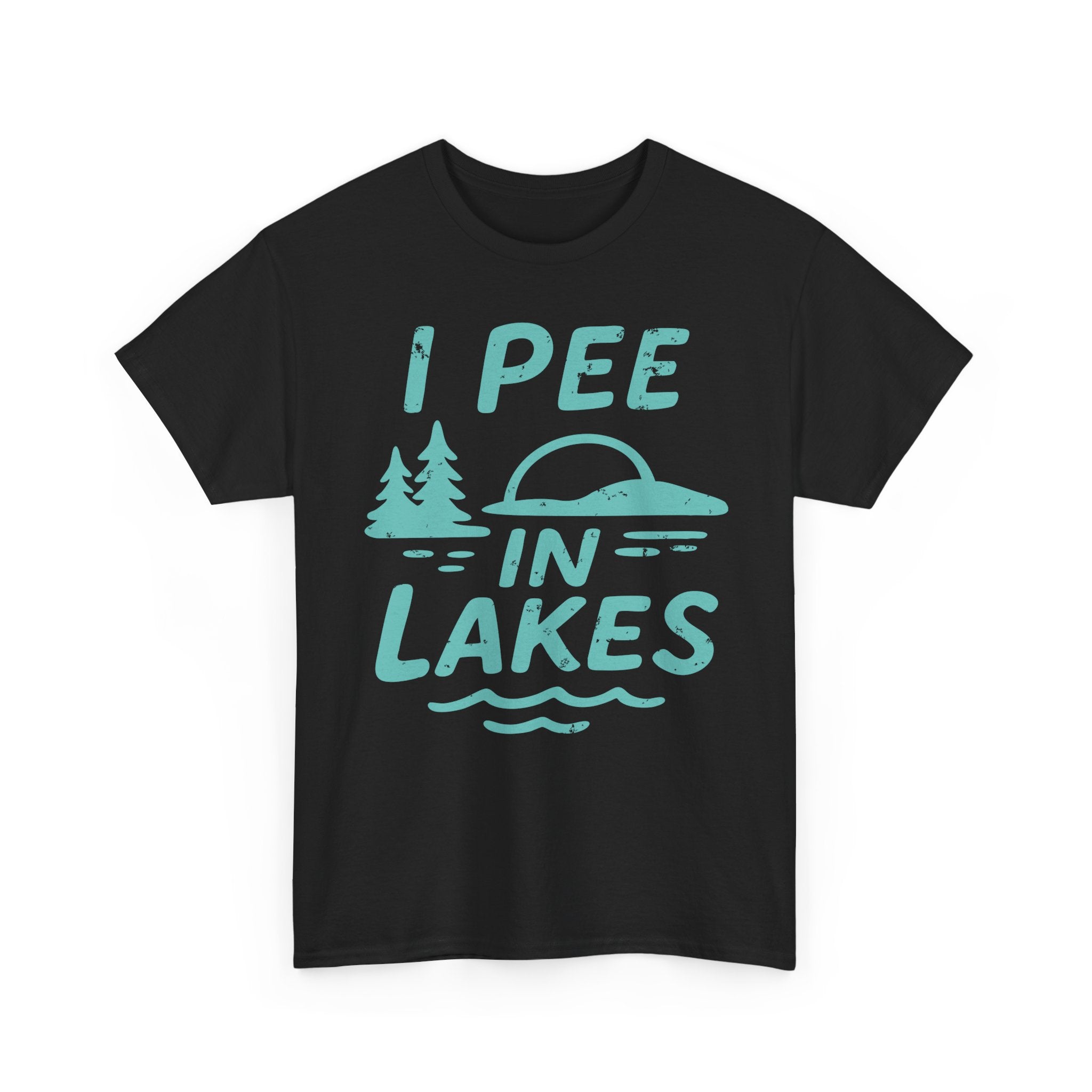 Basic T-Shirt - Unisex - I Pee In Lakes Retro