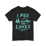 Basic T-Shirt - Unisex - I Pee In Lakes Retro