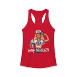 Cute Doll Party 1776 2026 Funny Patriotic Americana Basic Racerback Tank Top - Women's