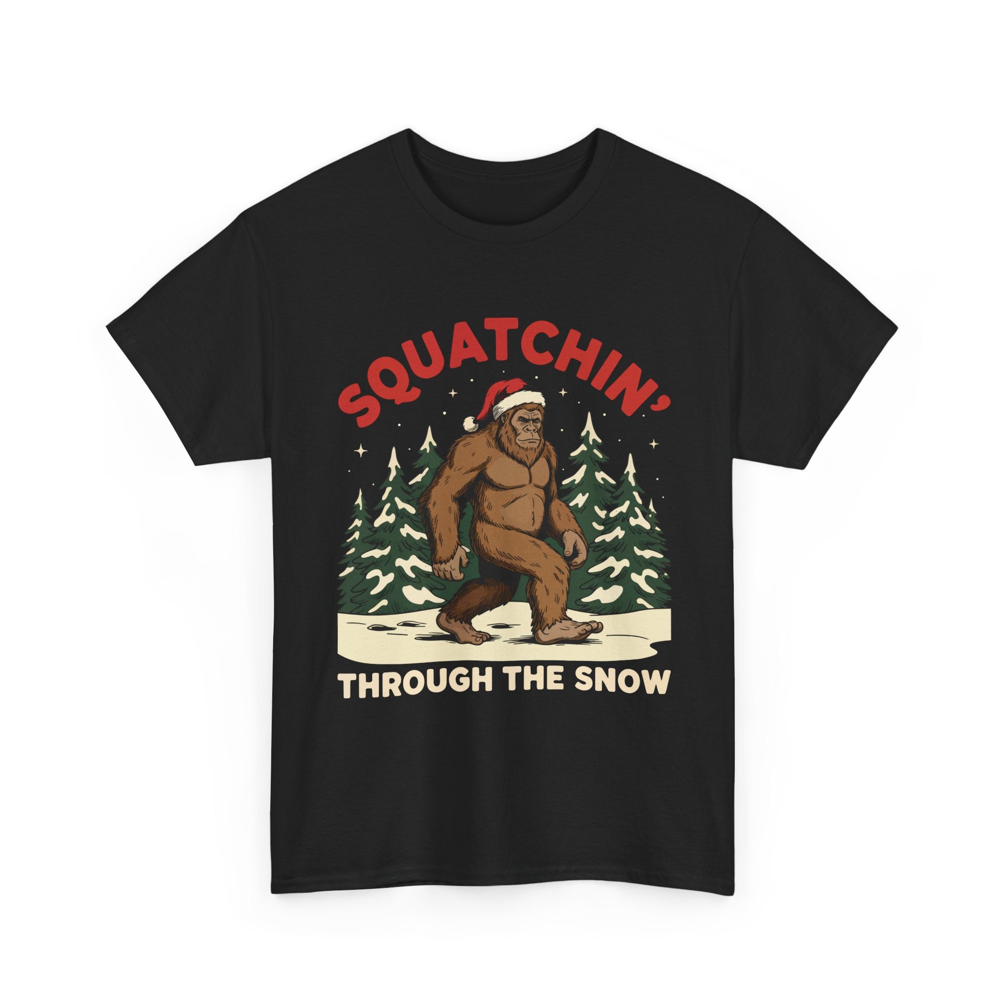 Squatchin Through The Snow Basic T-Shirt - Unisex