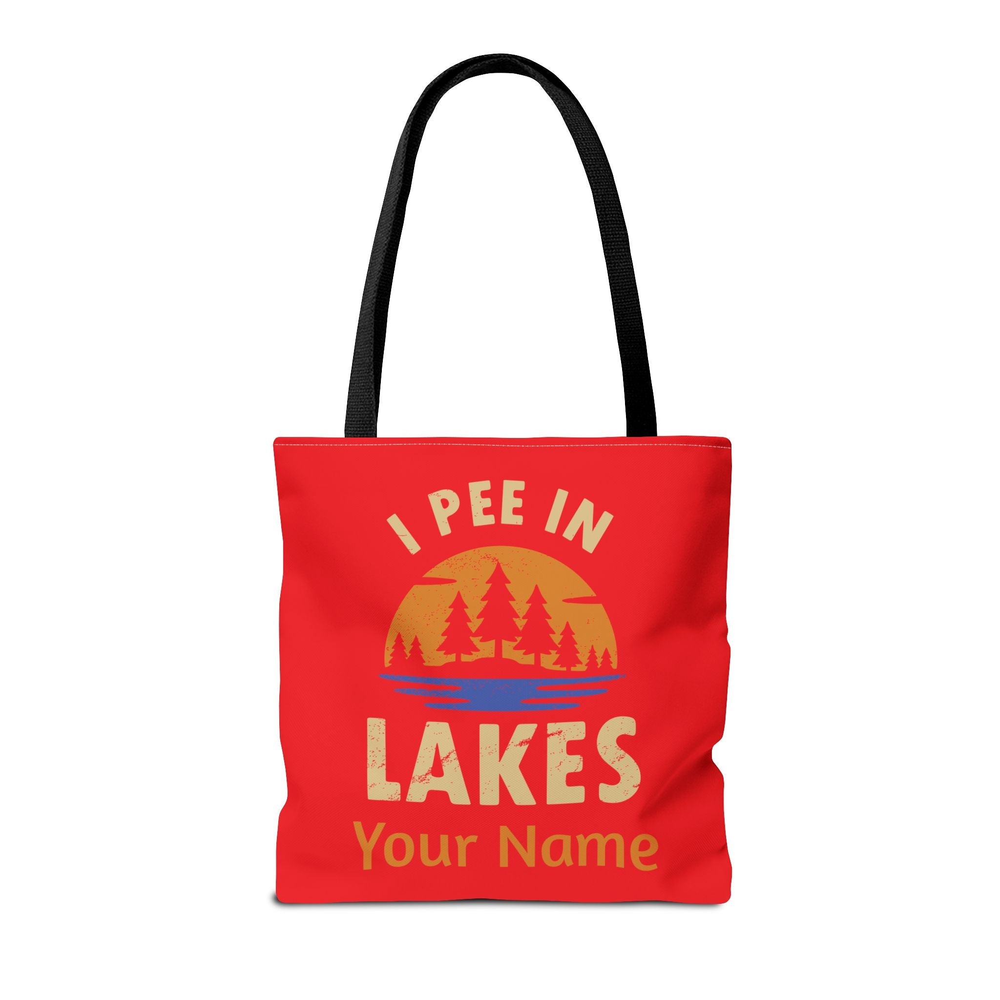 Tote Bag - I Pee In Lakes Retro Sun