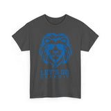 Let's Go Detroit Lion Blue Basic T-Shirt - Unisex