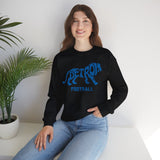 Detroit Football Lion Blue Crewneck Sweatshirt - Unisex