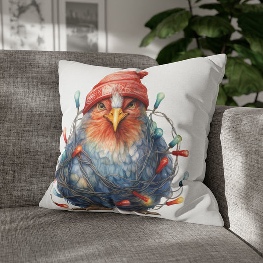 Christmas Chicken 2 Square Pillow Case