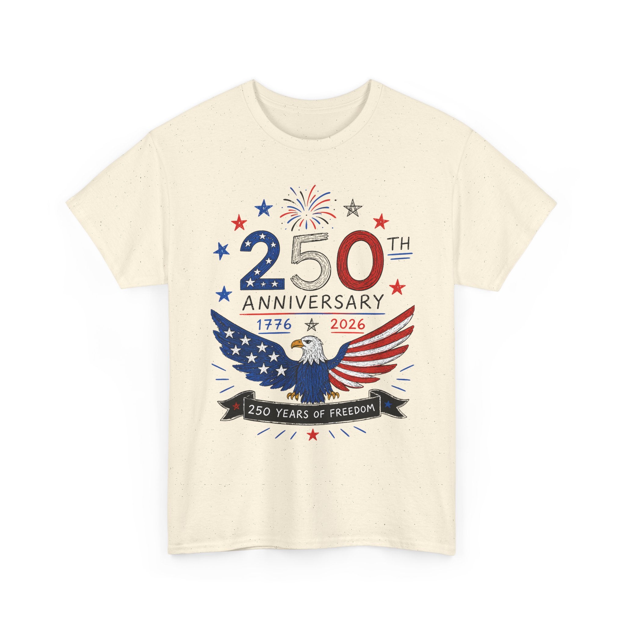 Eagle Wings Freedom 250th Anniversary Patriotic Americana Basic T-Shirt - Unisex