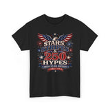 Stars Stripes Hypes 250th Anniversary Retro Patriotic Basic T-Shirt - Unisex