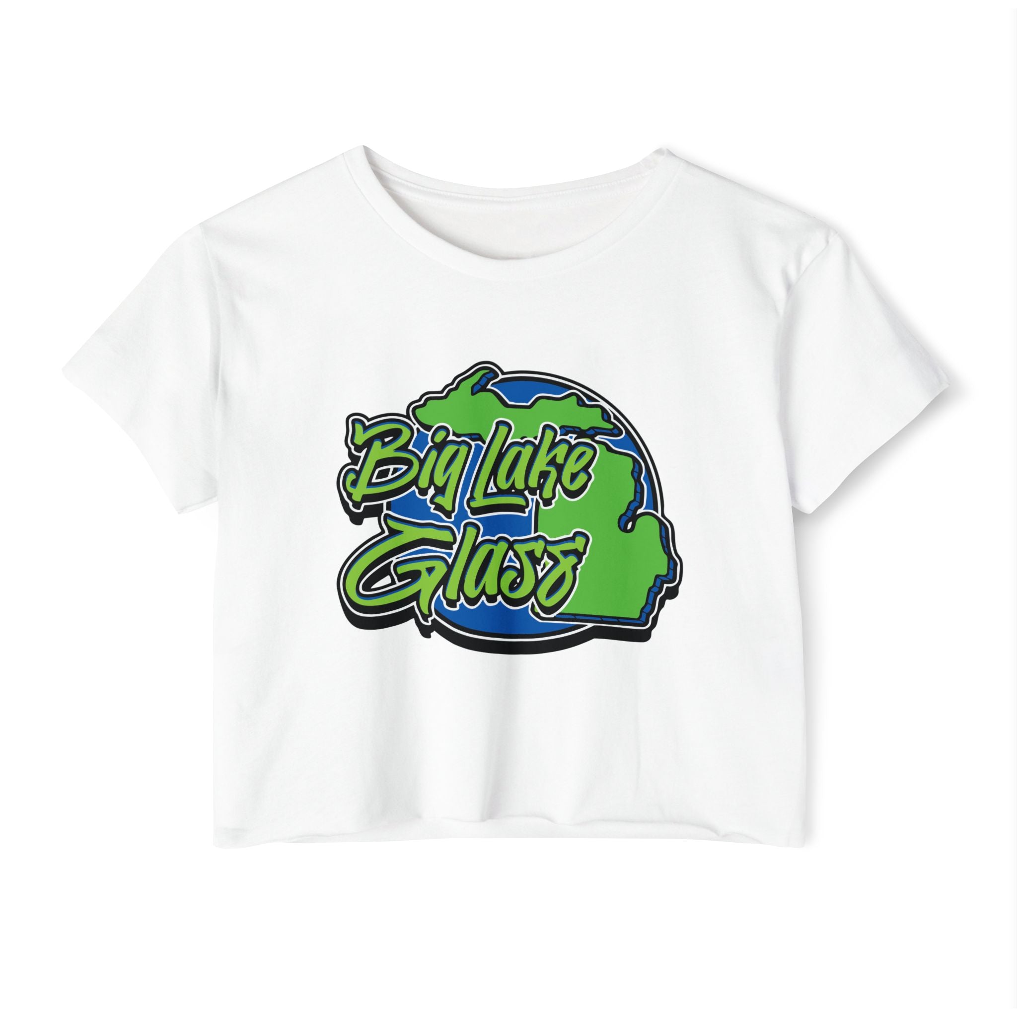 Crop Top T-Shirt - Women's - Big Lake Glass