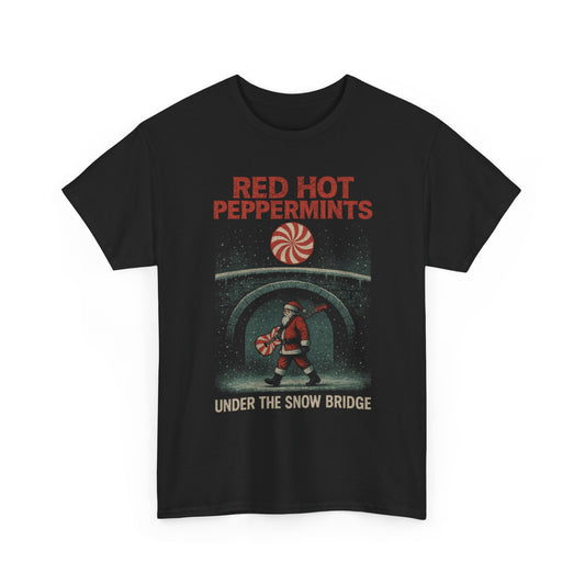 Red Hot Peppermints Under the Snow Bridge Firefly Basic T-Shirt - Unisex
