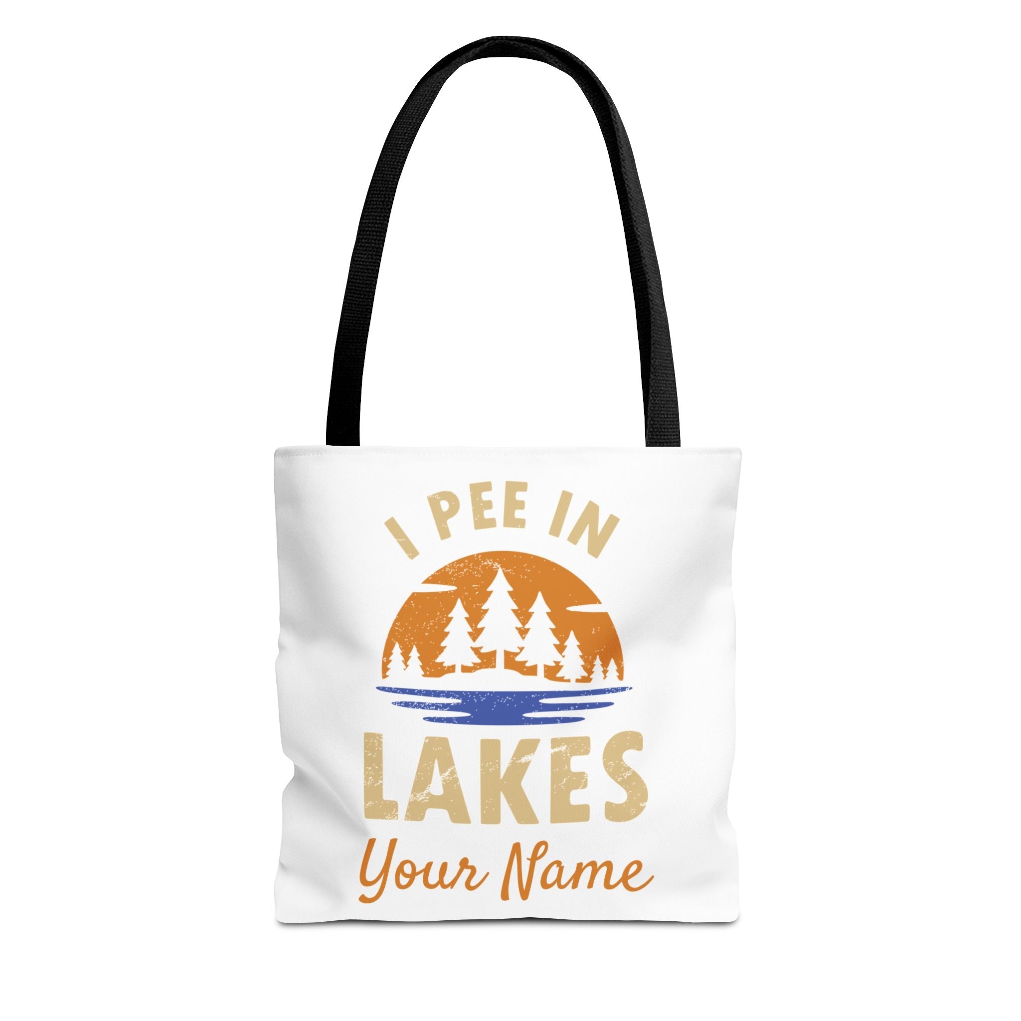 Tote Bag - I Pee In Lakes Retro Sun