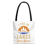 Tote Bag - I Pee In Lakes Retro Sun