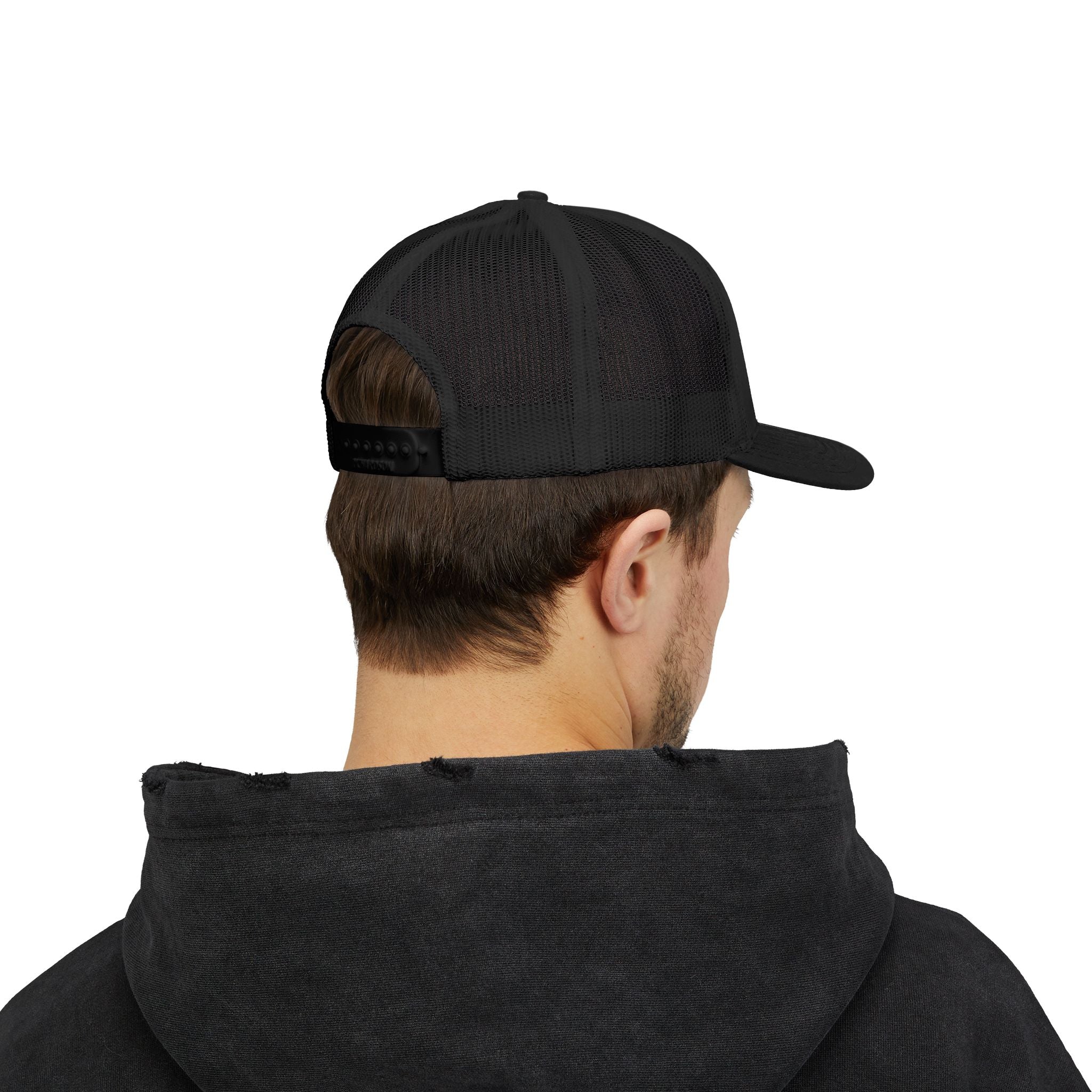 Fowlerville Bold & Square White Embroidery Trucker Cap