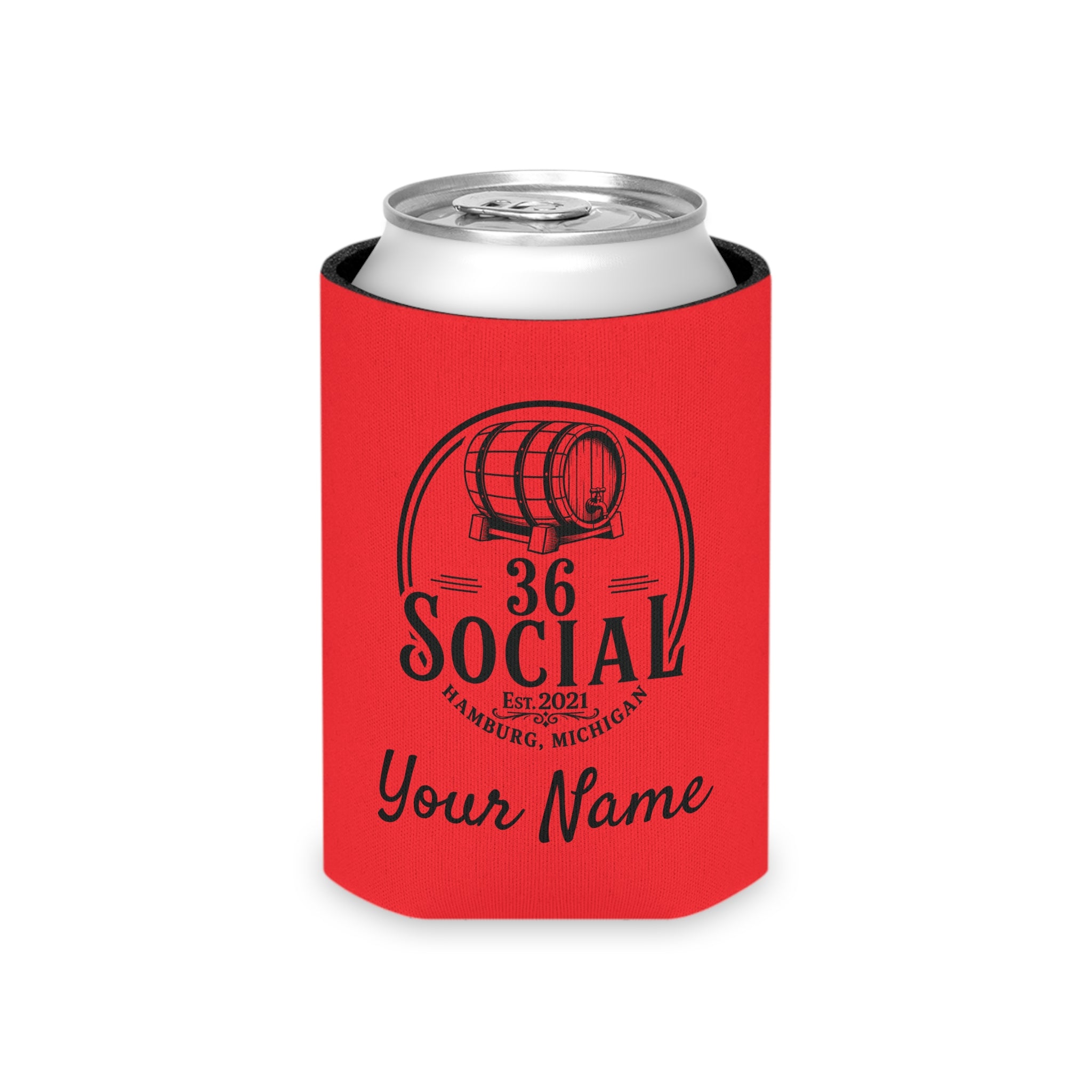 36 Social Logo 2 SL Can Cooler - Regular - Red (Satisfy)