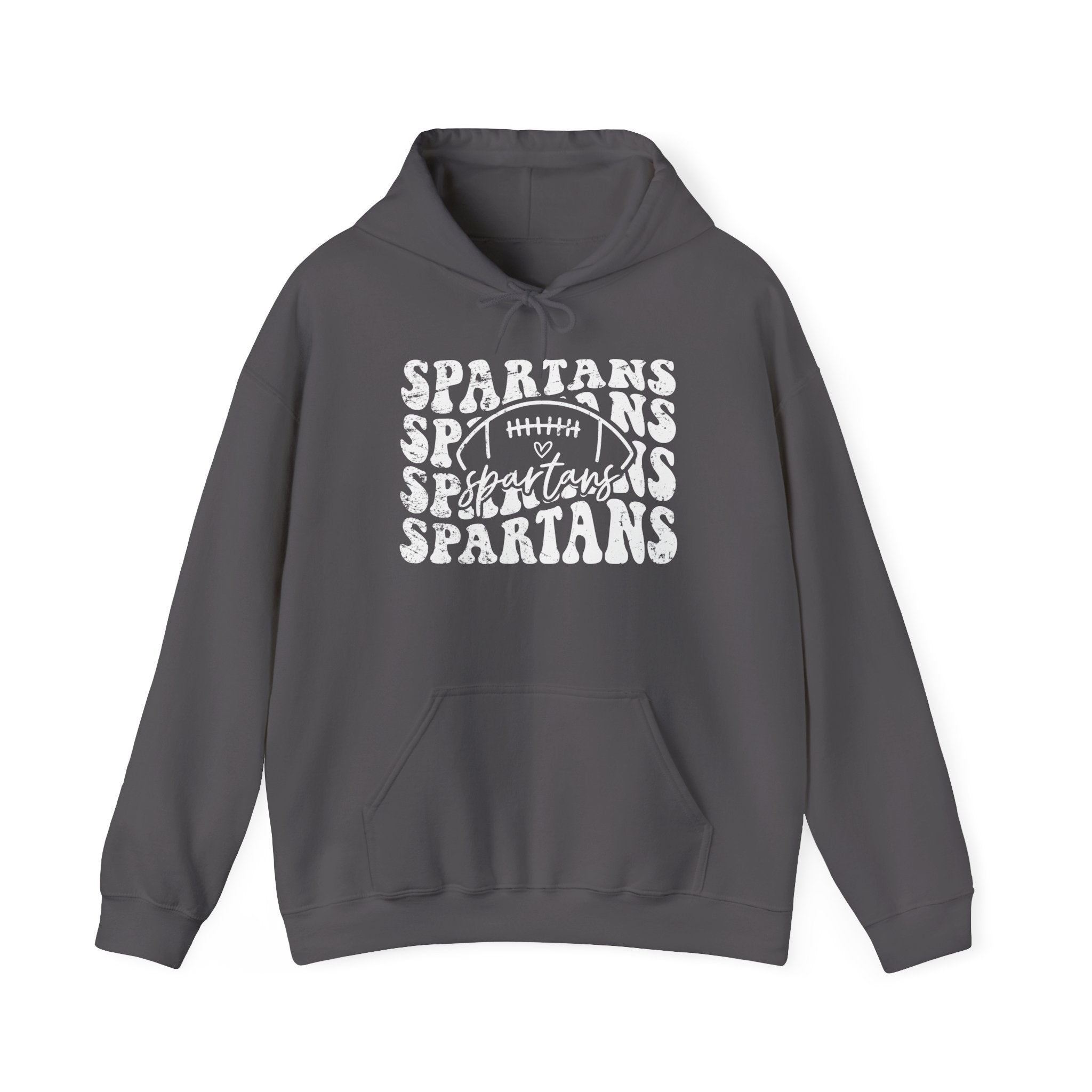Spartans Football 1 White Hoodie - Unisex