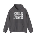 Spartans Football 1 White Hoodie - Unisex