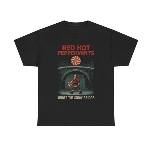 Red Hot Peppermints Under the Snow Bridge Firefly Basic T-Shirt - Unisex
