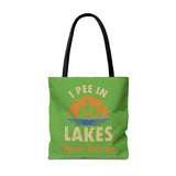 Tote Bag - I Pee In Lakes Retro Sun