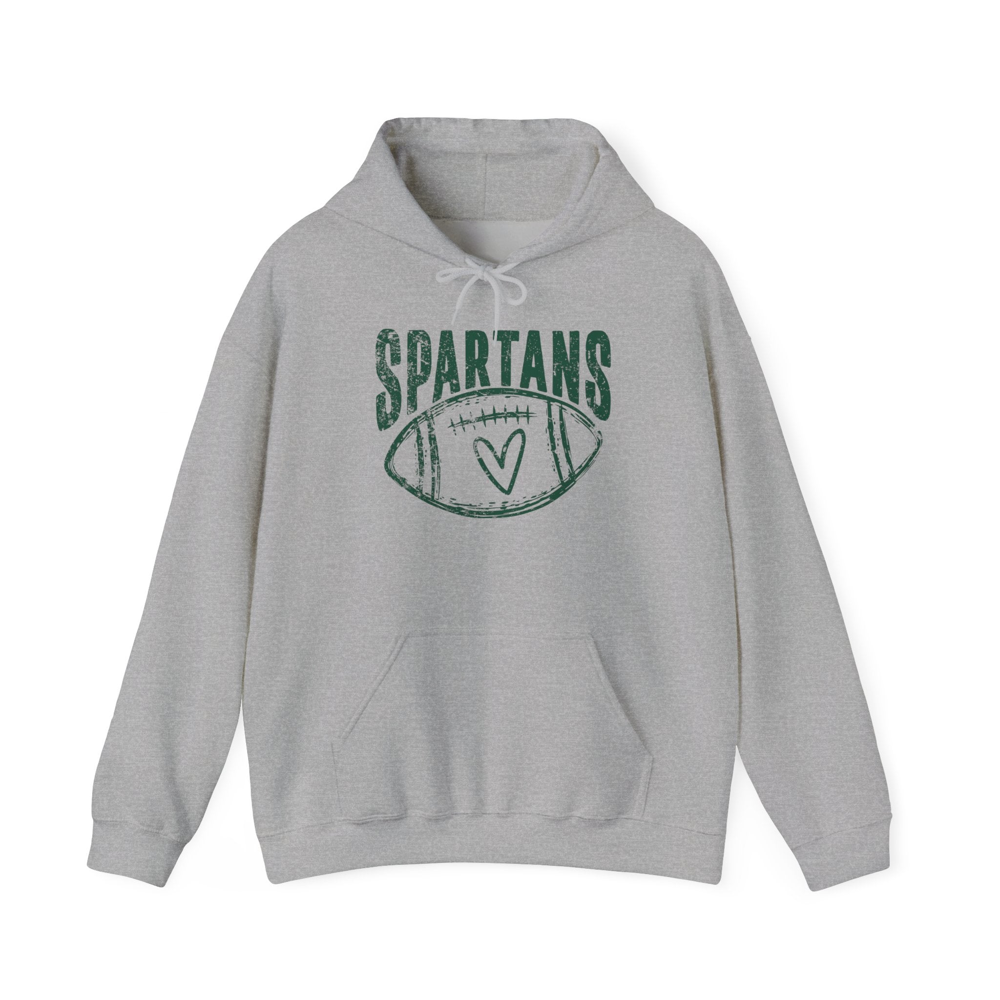 Spartans Heart Green Hoodie - Unisex