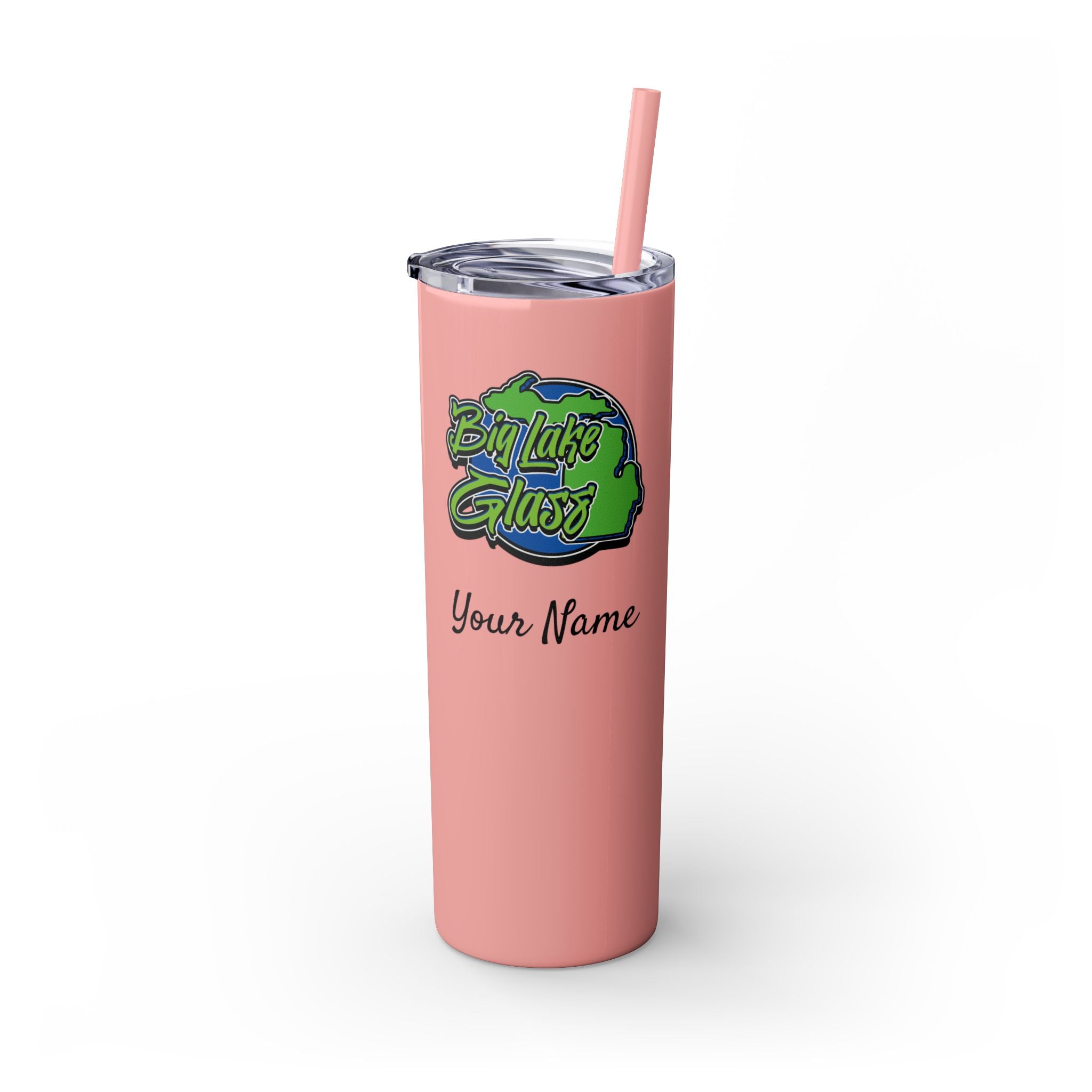 Skinny Steel Tumbler with Straw - 20oz - Big Lake Glass