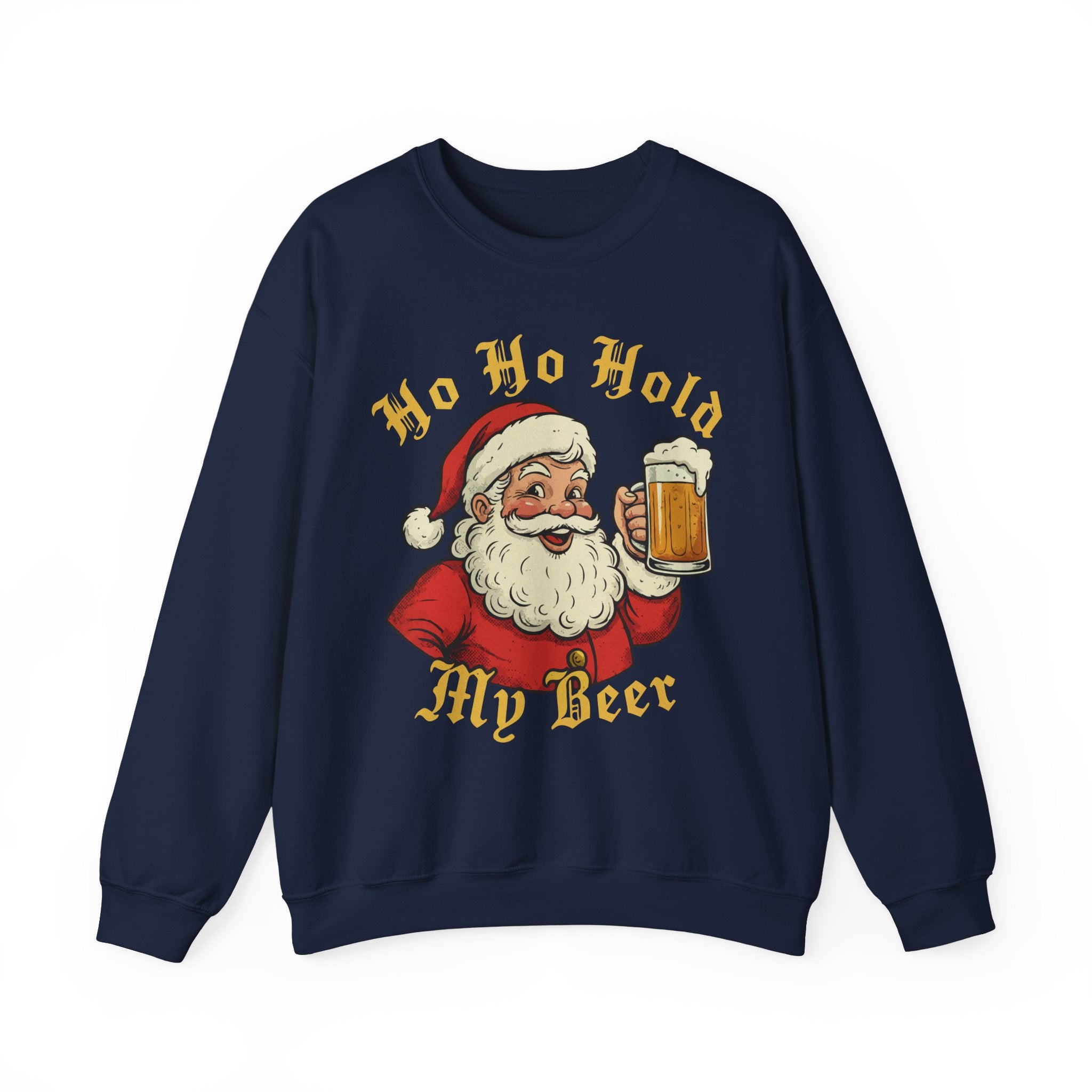 Ho Ho Hold My Beer Crewneck Sweatshirt - Unisex