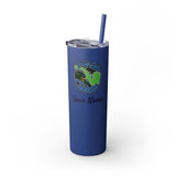 Skinny Steel Tumbler with Straw - 20oz - Big Lake Glass Pipe