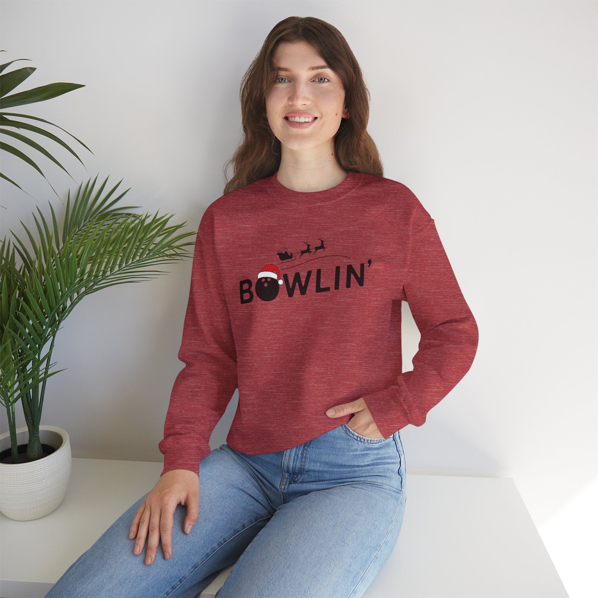 Bowlin Christmas Crewneck Sweatshirt - Unisex
