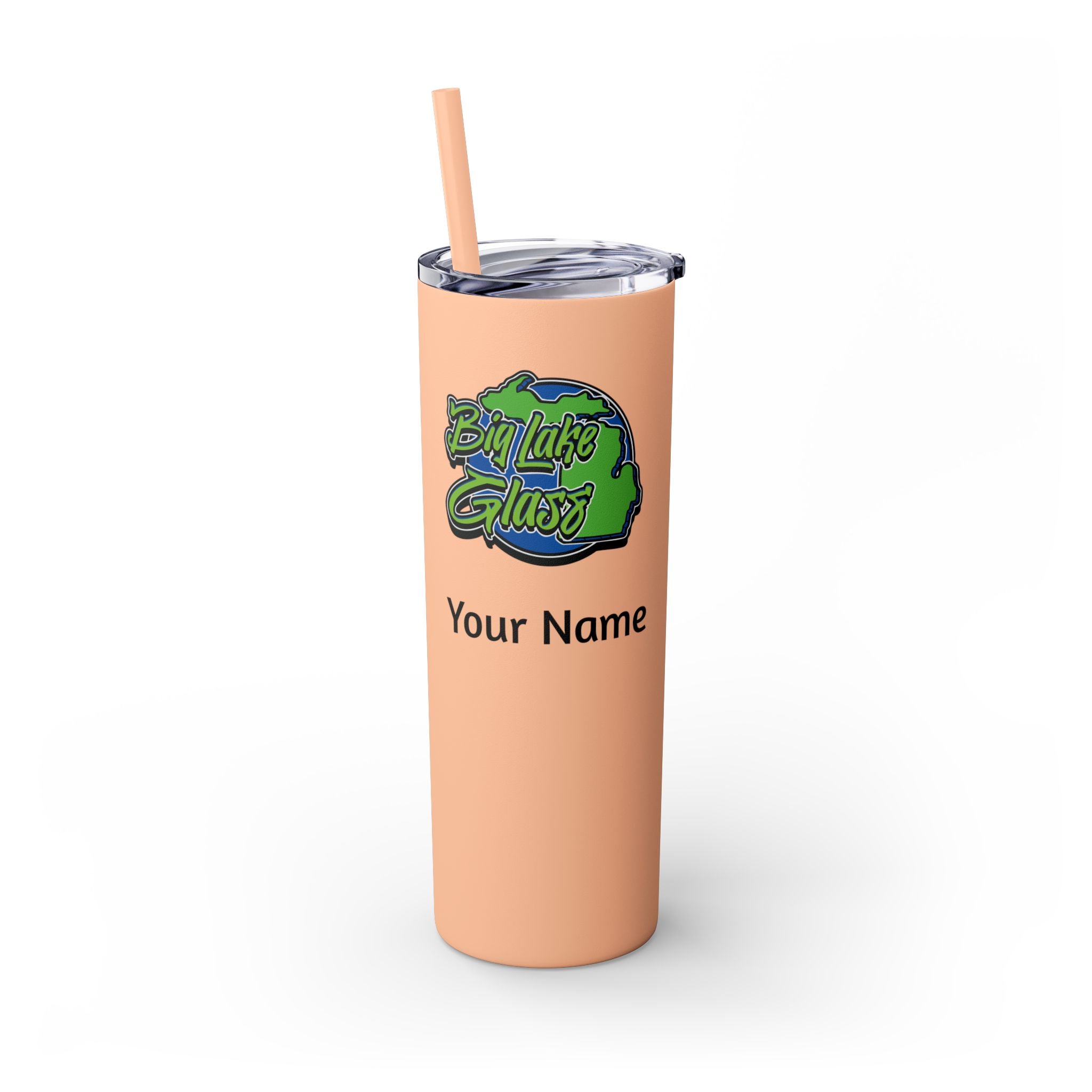 Skinny Steel Tumbler with Straw - 20oz - Big Lake Glass