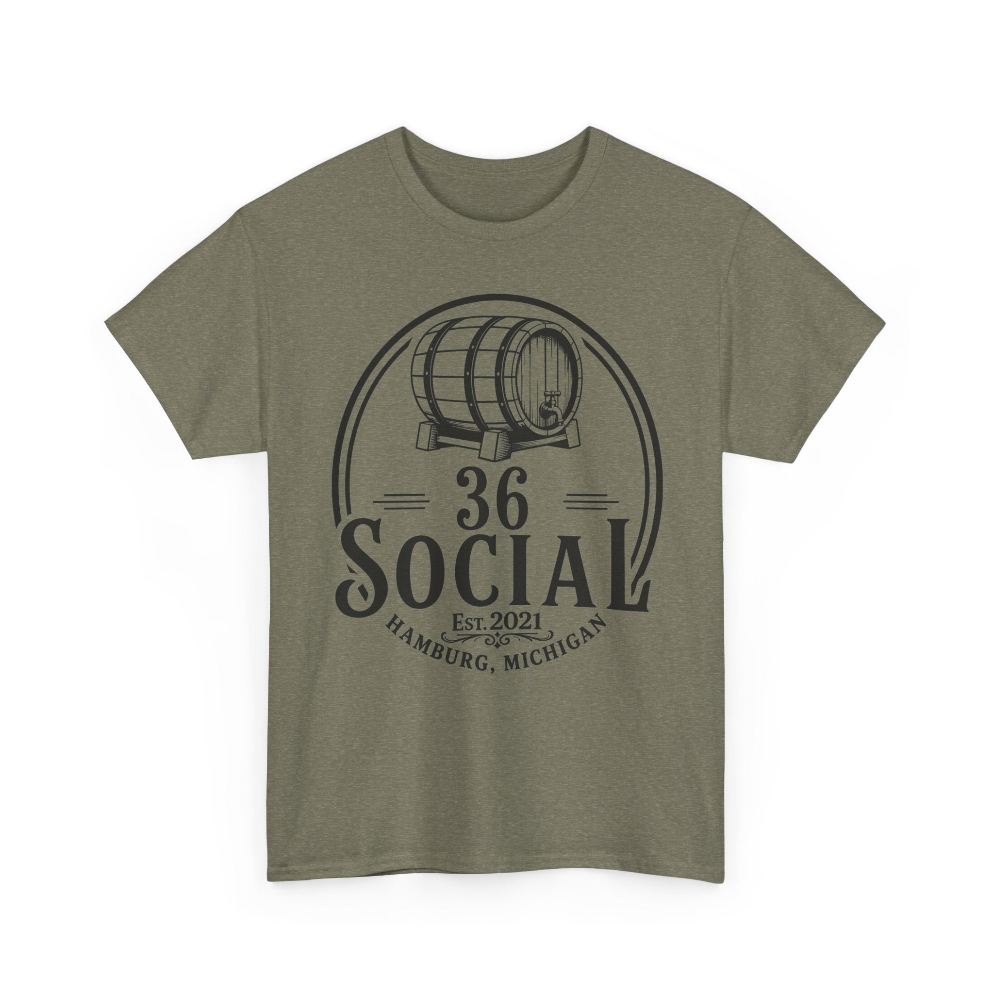36 Social Logo 2 Black SL Basic T-Shirt - Unisex