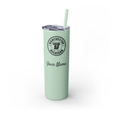 Manchester Local AF Skinny Steel Tumbler with Straw - 20oz