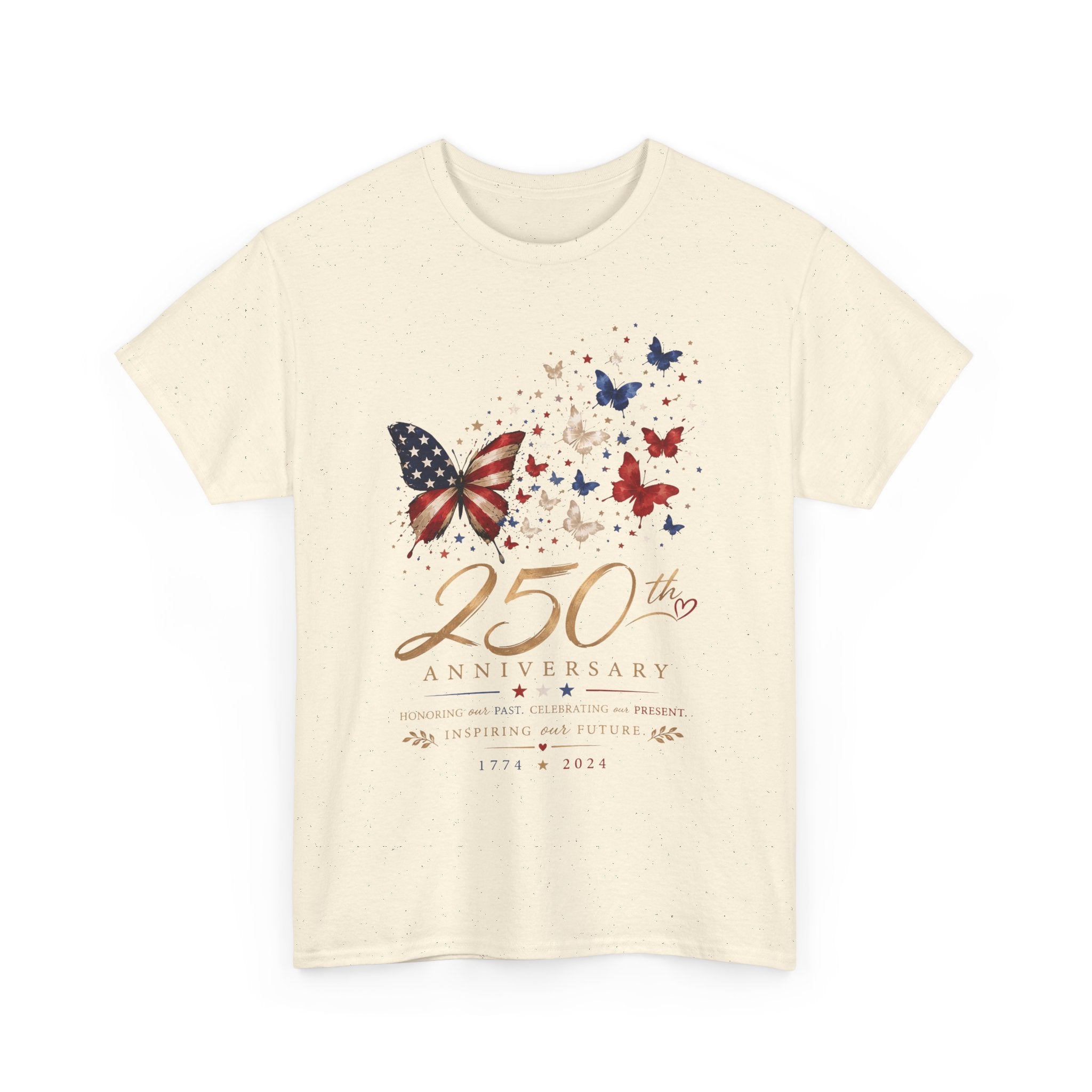 Floral Flag Map 250th Anniversary Watercolor Patriotic USA 250 Basic T-Shirt - Unisex