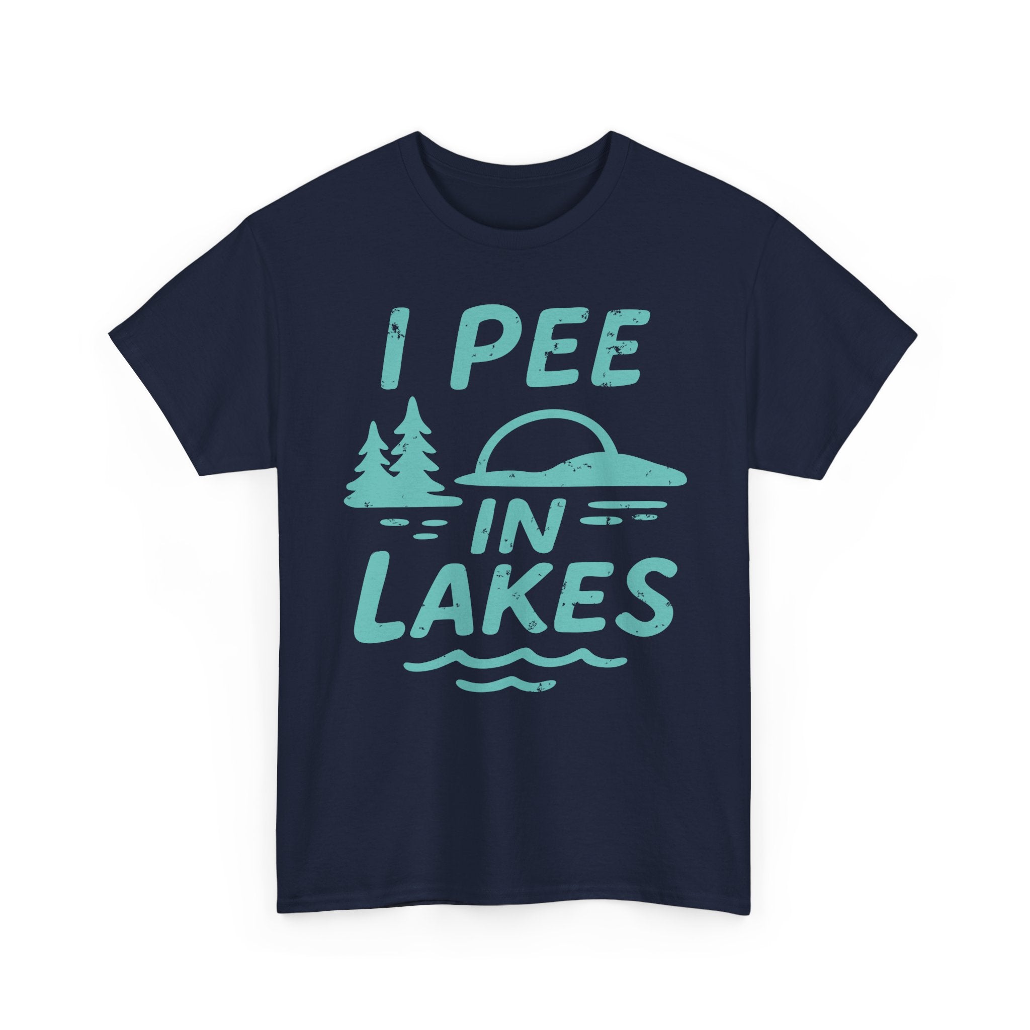 Basic T-Shirt - Unisex - I Pee In Lakes Retro