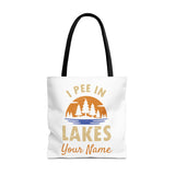 Tote Bag - I Pee In Lakes Retro Sun
