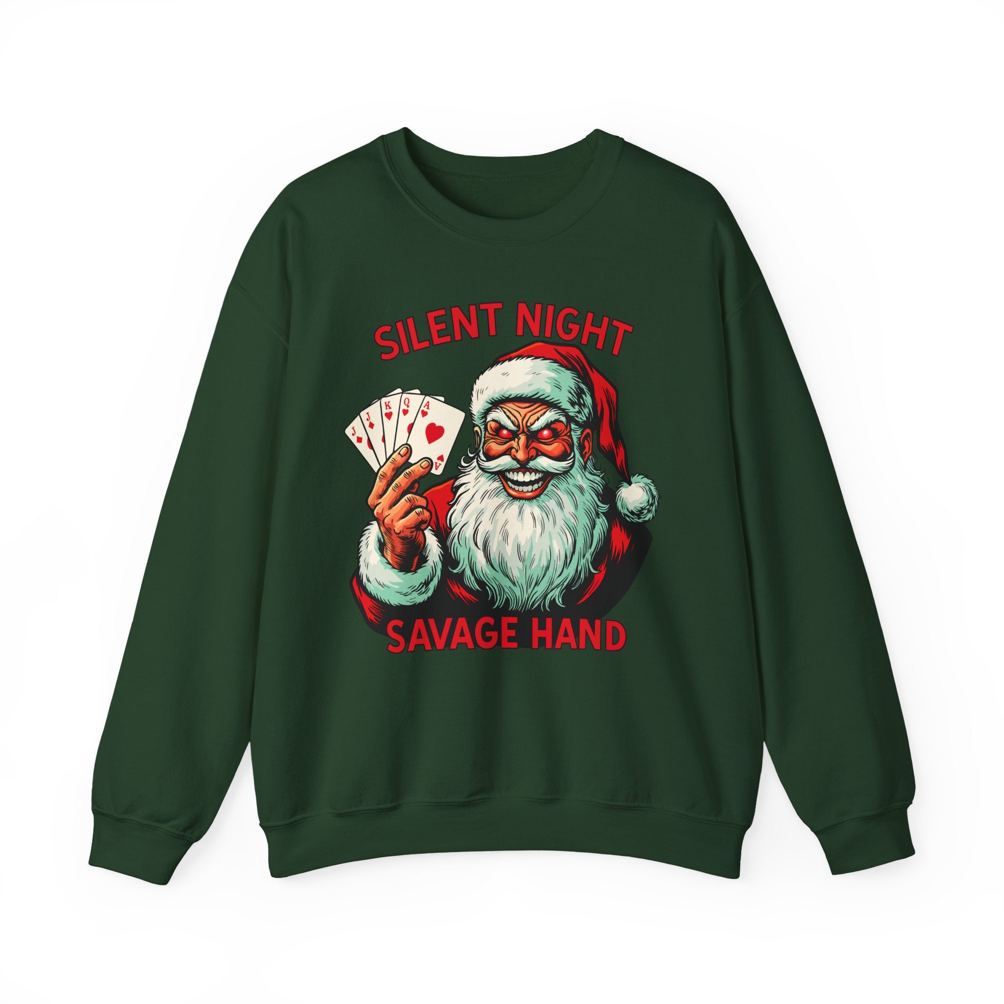Silent Night Savage Hand Crewneck Sweatshirt - Unisex