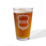 Police Monogram Personalized Engraved 16oz Pint Mixing Glass