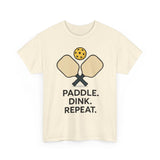 Paddle Dink Repeat Basic T-Shirt - Unisex