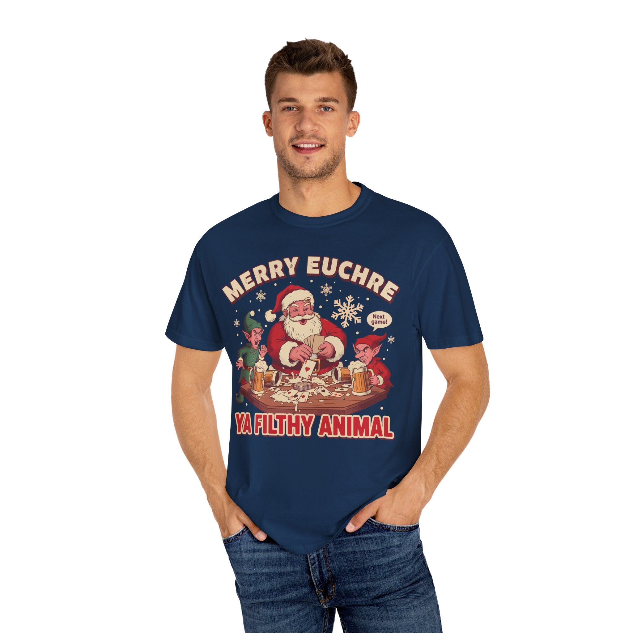 Merry Euchre Ya Filthy Animal Classic Premium T-Shirt - Unisex