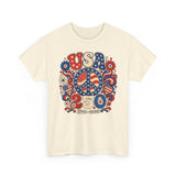 Peace Sign USA 250 1776 2026 Retro Patriotic USA 250 Basic T-Shirt - Unisex