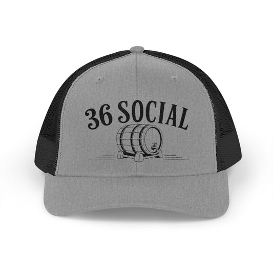Snapback Trucker Cap - Embroidered - 36 Social
