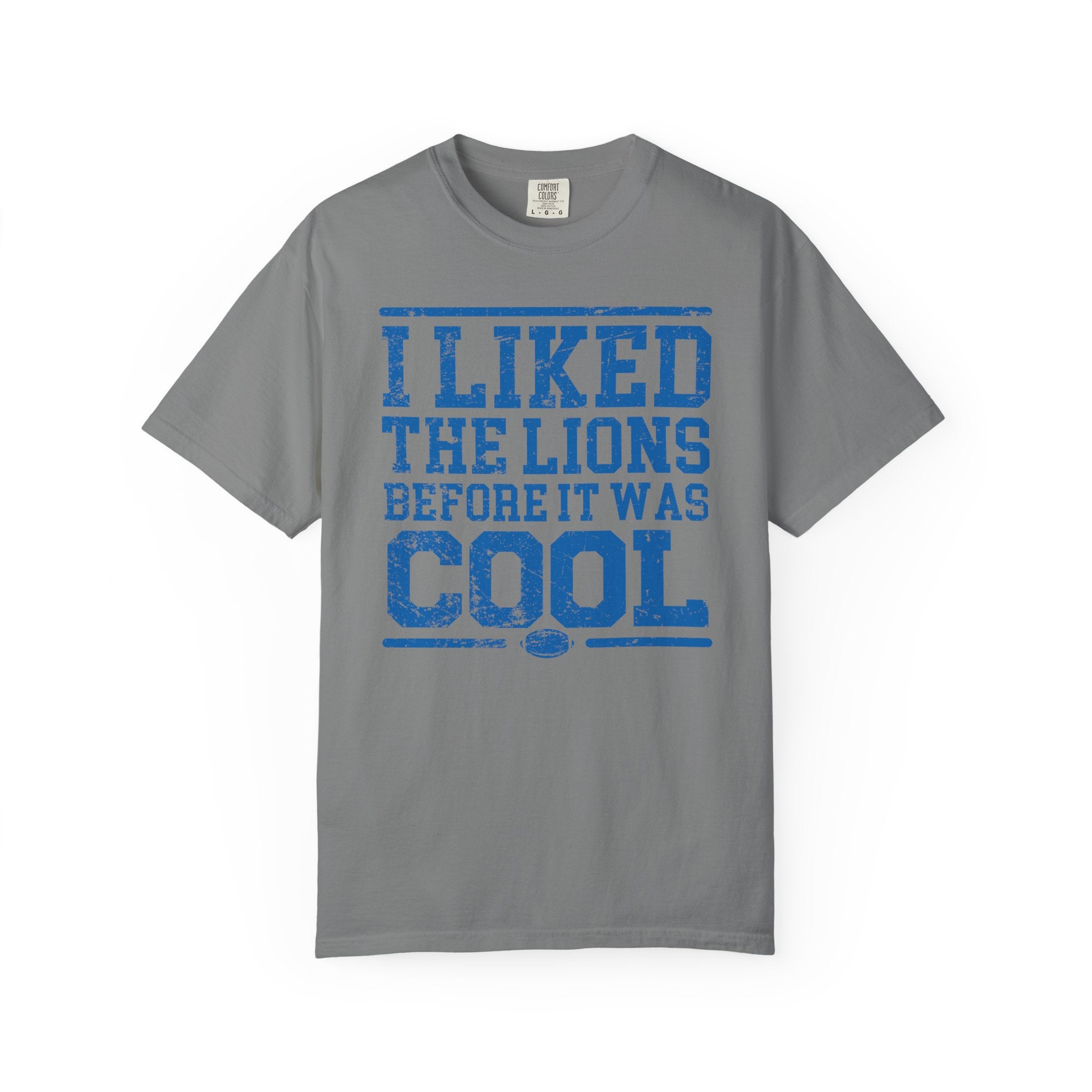 I Liked the Lions Before It Was Cool Blue Premium T-Shirt - Unisex