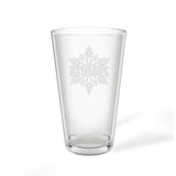 Snowflake Name Personalized Engraved 16oz Pint Mixing Glass
